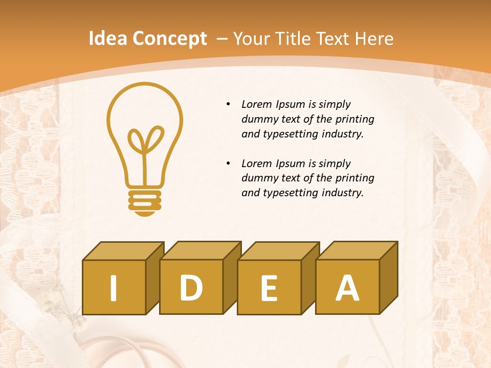 Old Gold Pattern PowerPoint Template