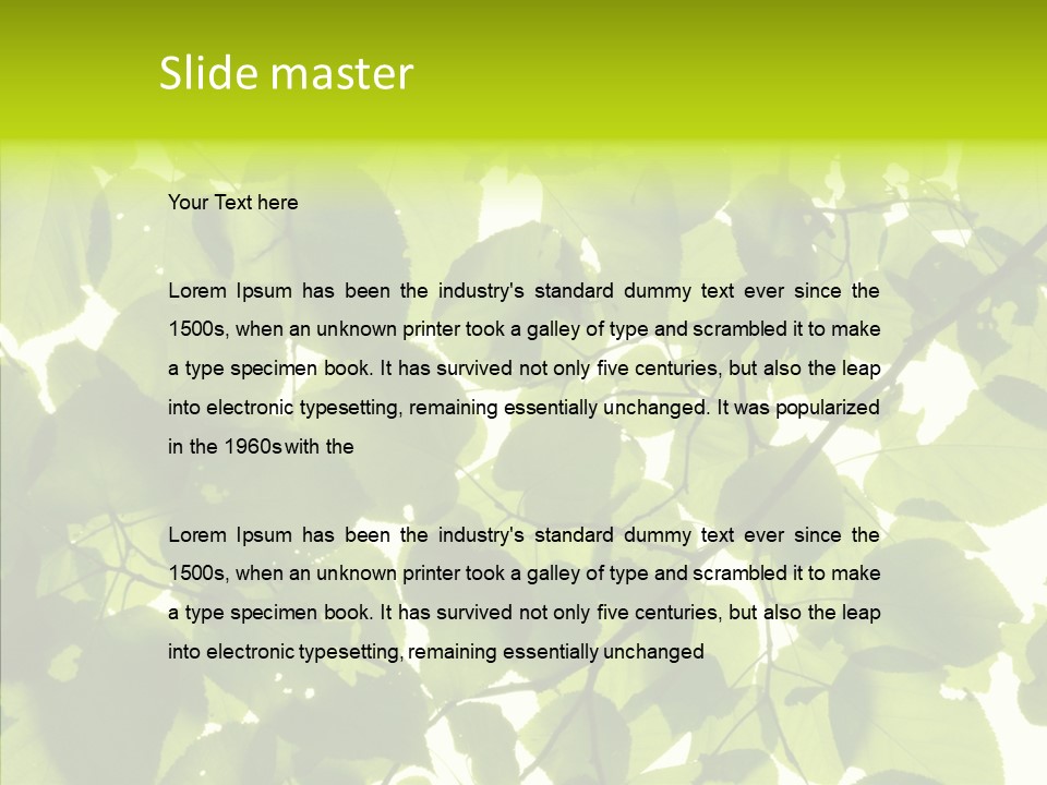 Nature Branches Tree PowerPoint Template