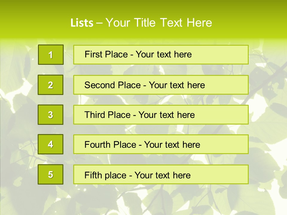 Nature Branches Tree PowerPoint Template