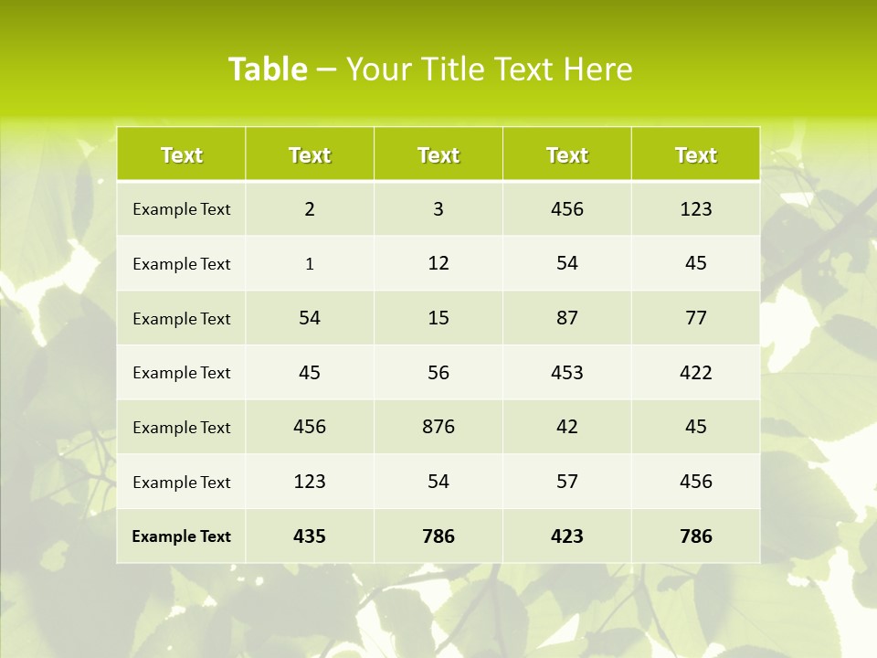 Nature Branches Tree PowerPoint Template