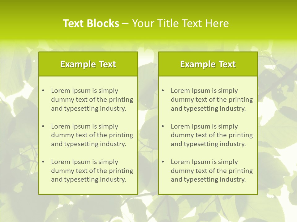 Nature Branches Tree PowerPoint Template
