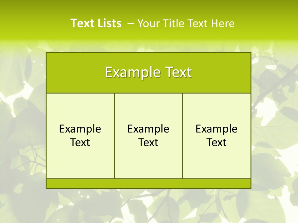 Nature Branches Tree PowerPoint Template
