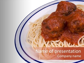 Delicious Tomato Spaghetti PowerPoint Template