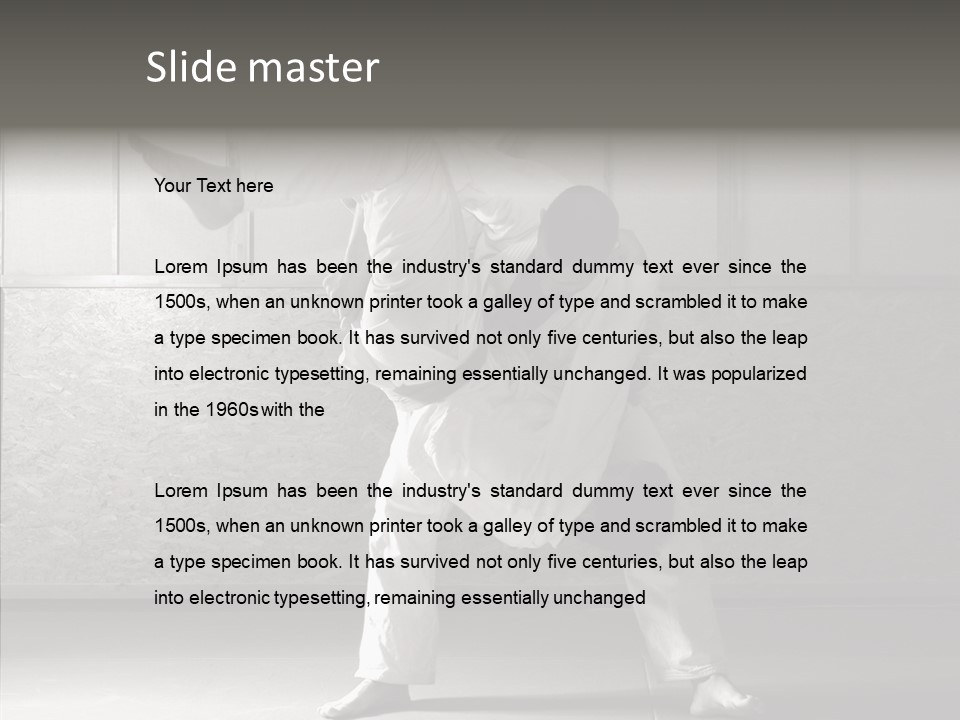 Self Black Lift PowerPoint Template