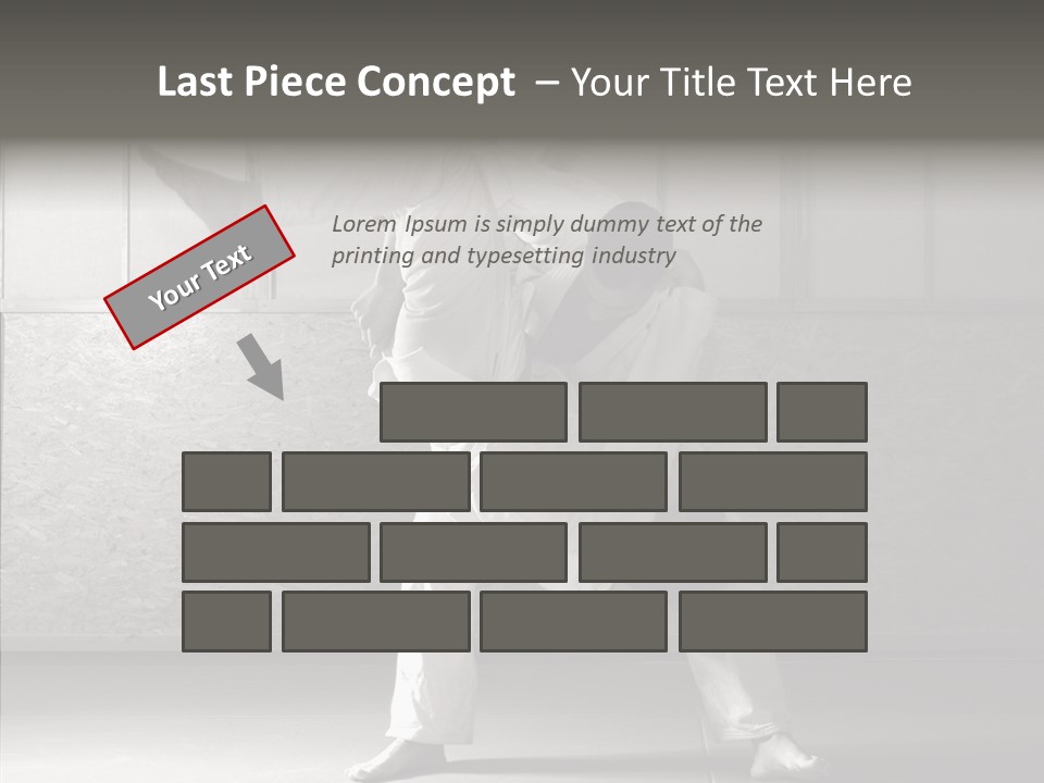 Self Black Lift PowerPoint Template