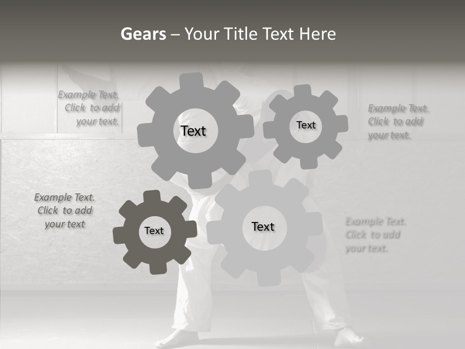 Self Black Lift PowerPoint Template