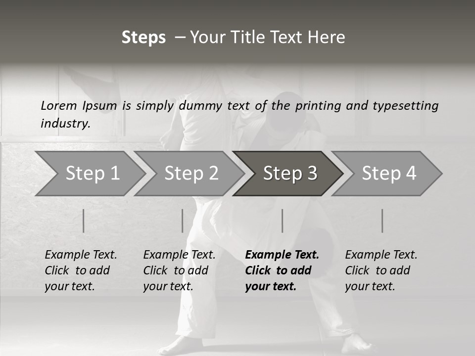 Self Black Lift PowerPoint Template