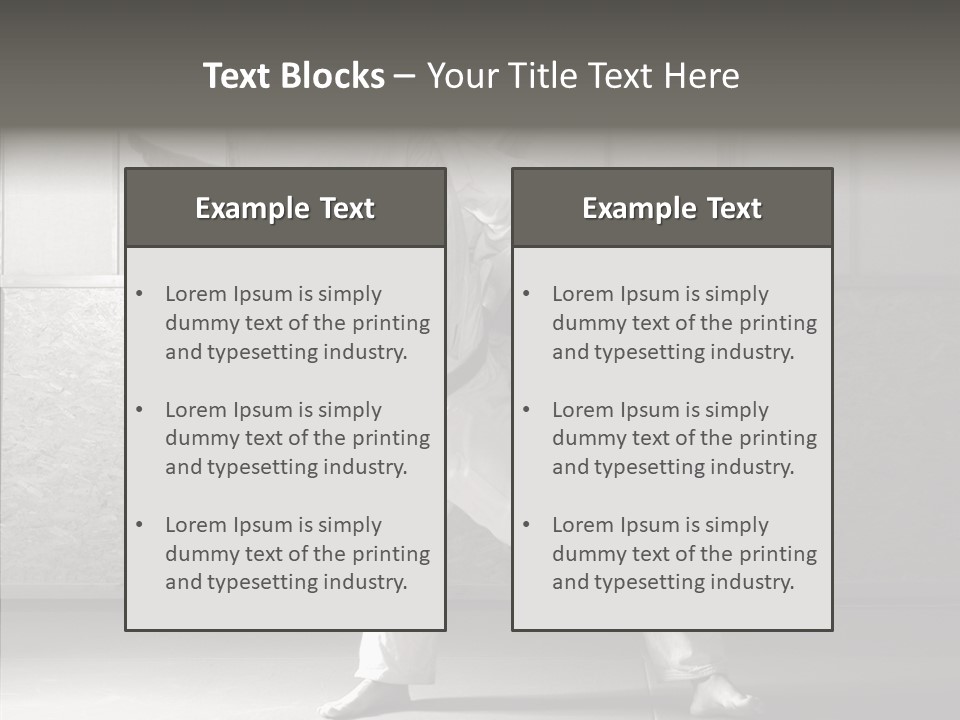 Self Black Lift PowerPoint Template