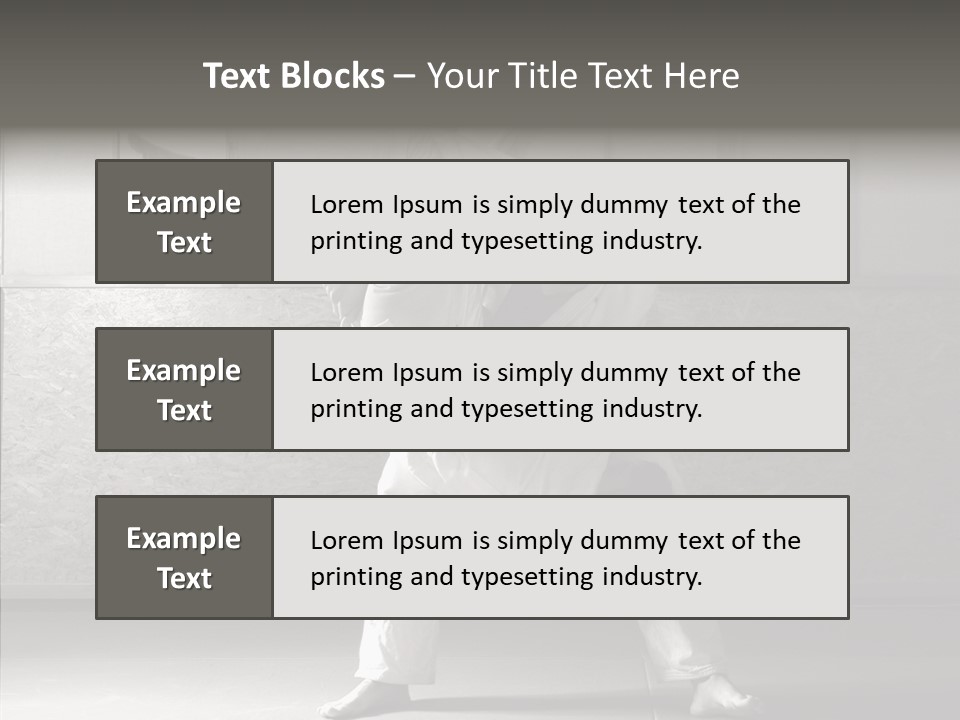 Self Black Lift PowerPoint Template