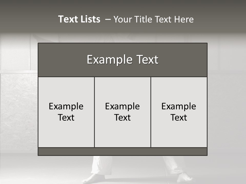 Self Black Lift PowerPoint Template