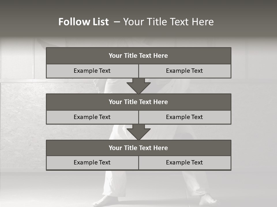 Self Black Lift PowerPoint Template