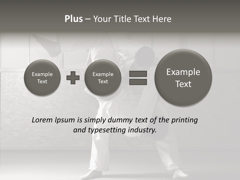 Self Black Lift PowerPoint Template