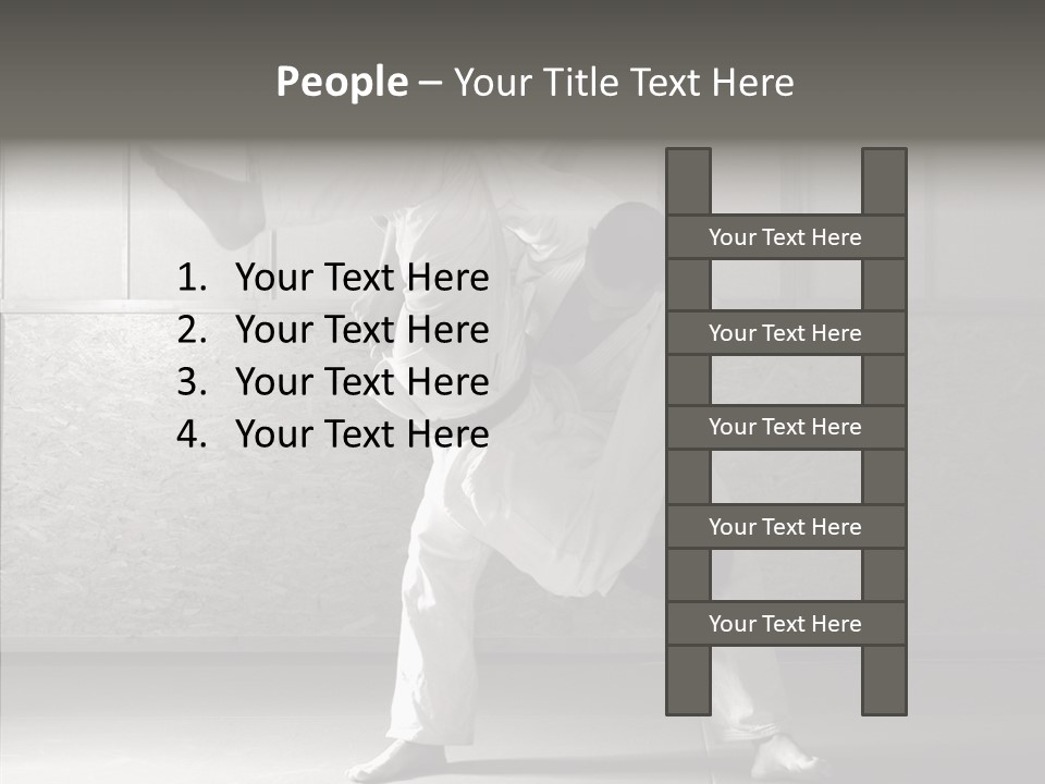 Self Black Lift PowerPoint Template
