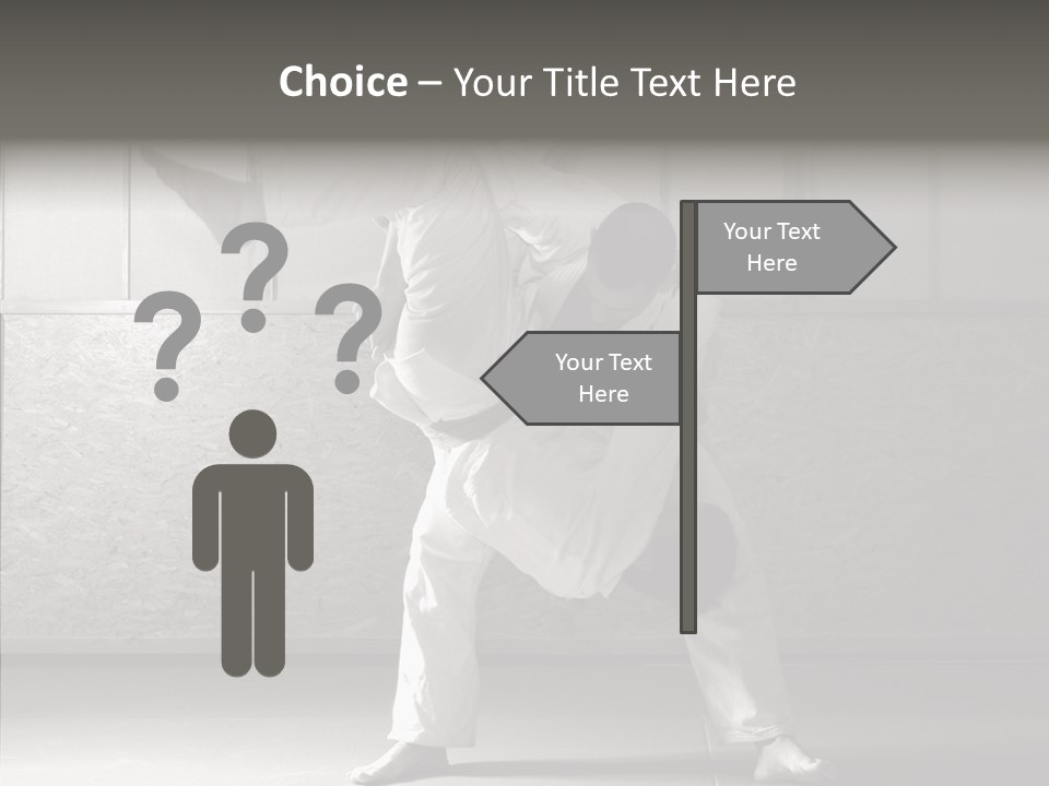 Self Black Lift PowerPoint Template