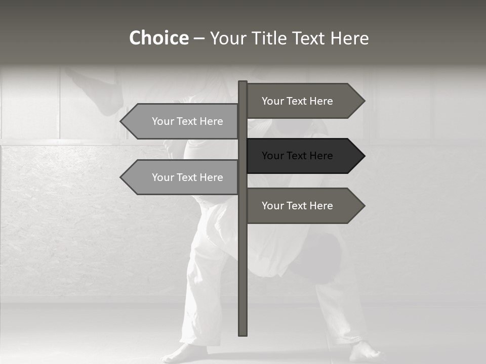 Self Black Lift PowerPoint Template