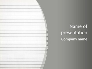 Open Lined Metal PowerPoint Template