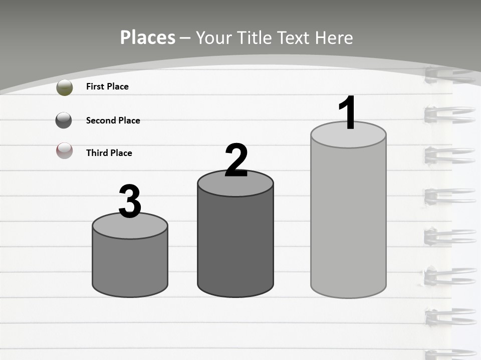 Open Lined Metal PowerPoint Template