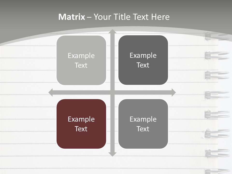 Open Lined Metal PowerPoint Template