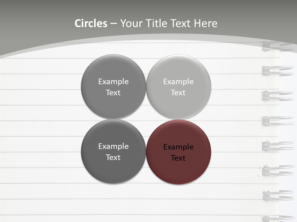 Open Lined Metal PowerPoint Template