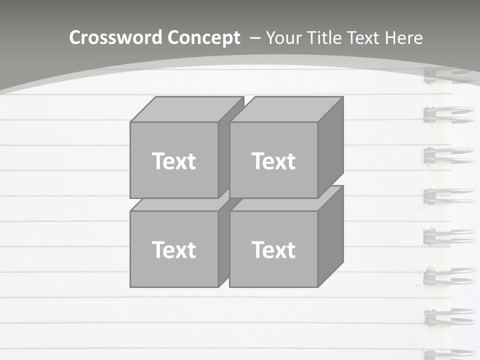 Open Lined Metal PowerPoint Template