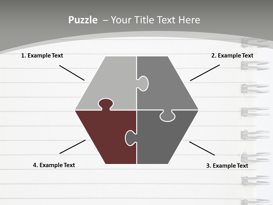 Open Lined Metal PowerPoint Template