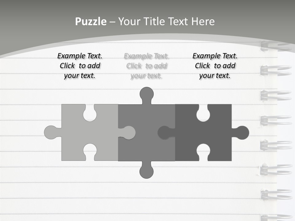 Open Lined Metal PowerPoint Template
