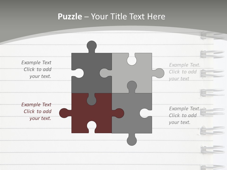 Open Lined Metal PowerPoint Template