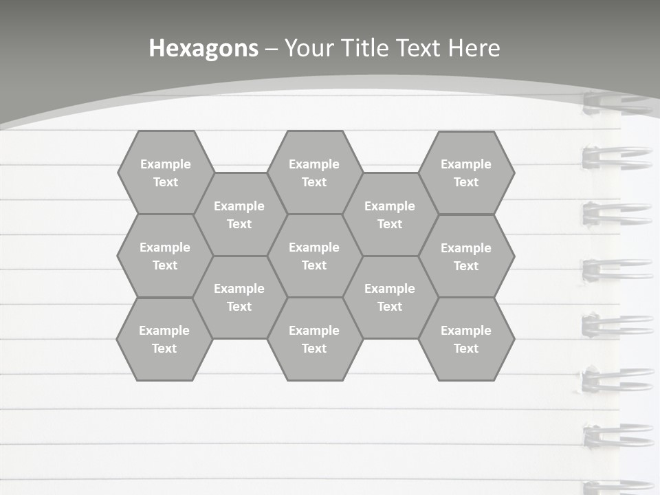 Open Lined Metal PowerPoint Template