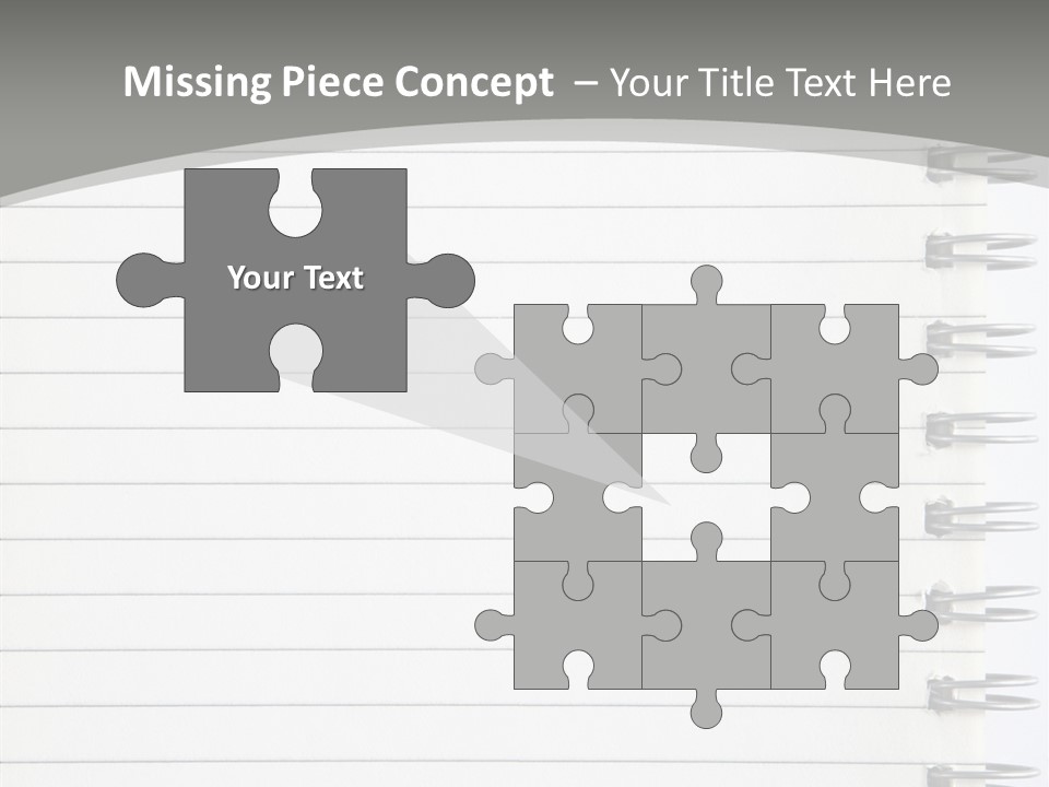 Open Lined Metal PowerPoint Template