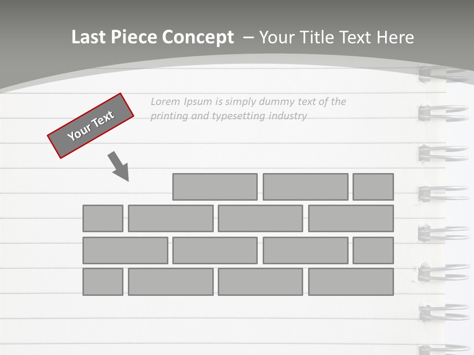 Open Lined Metal PowerPoint Template