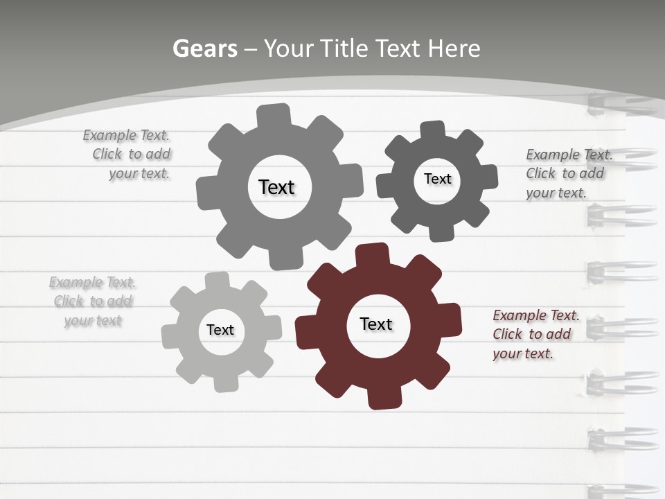 Open Lined Metal PowerPoint Template