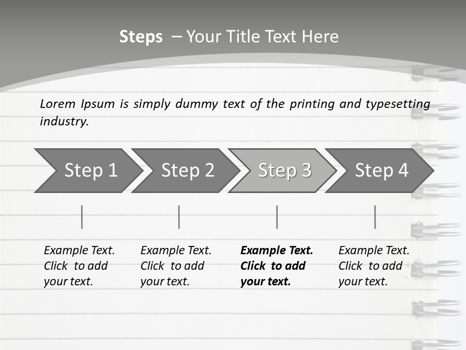 Open Lined Metal PowerPoint Template