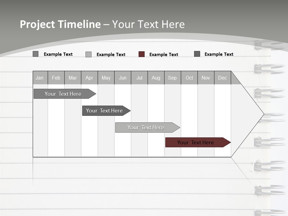 Open Lined Metal PowerPoint Template