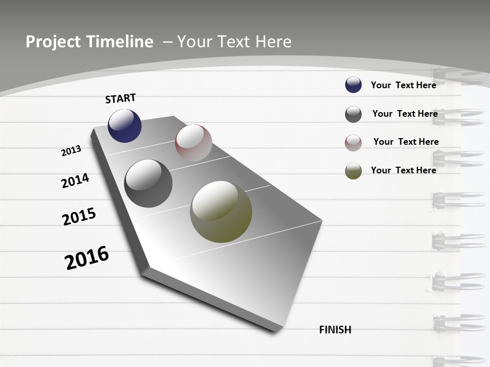 Open Lined Metal PowerPoint Template