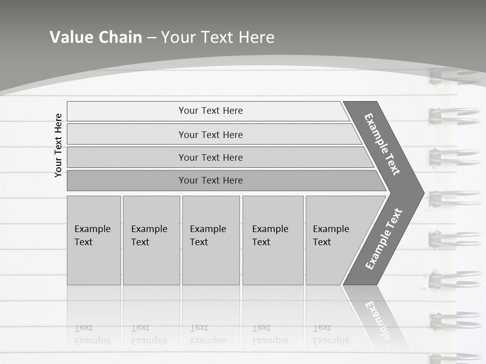 Open Lined Metal PowerPoint Template