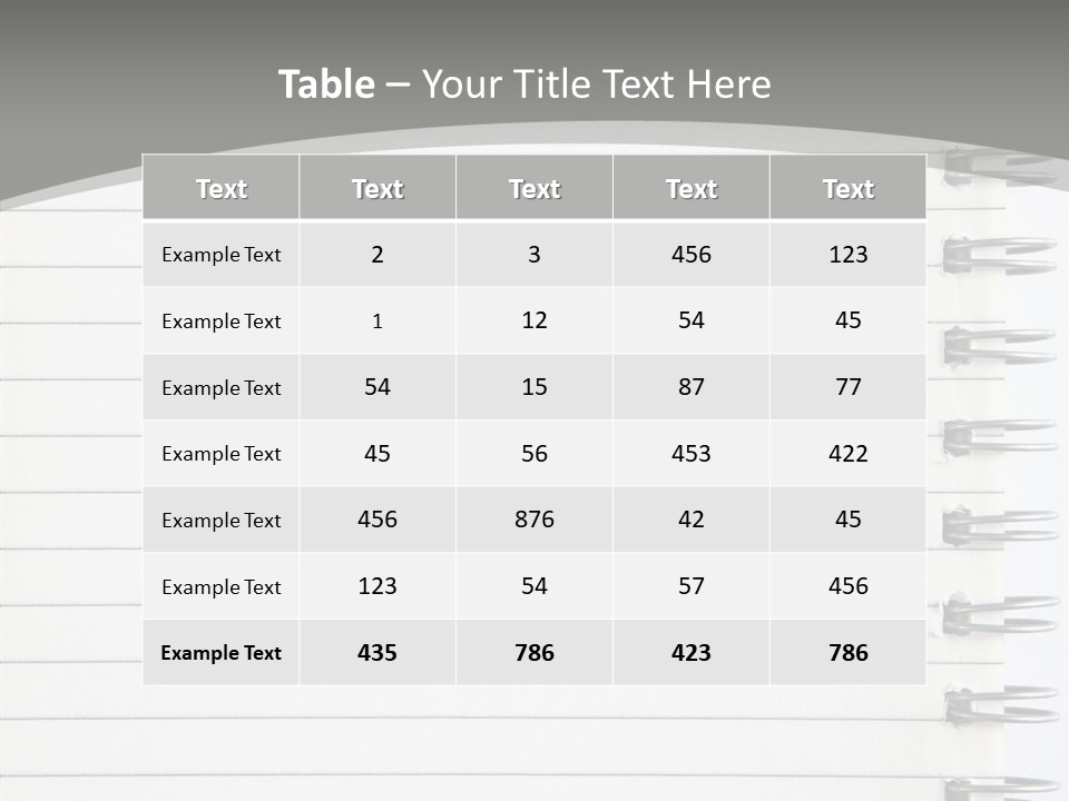 Open Lined Metal PowerPoint Template
