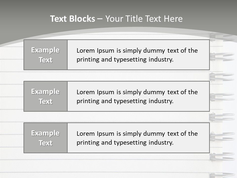 Open Lined Metal PowerPoint Template