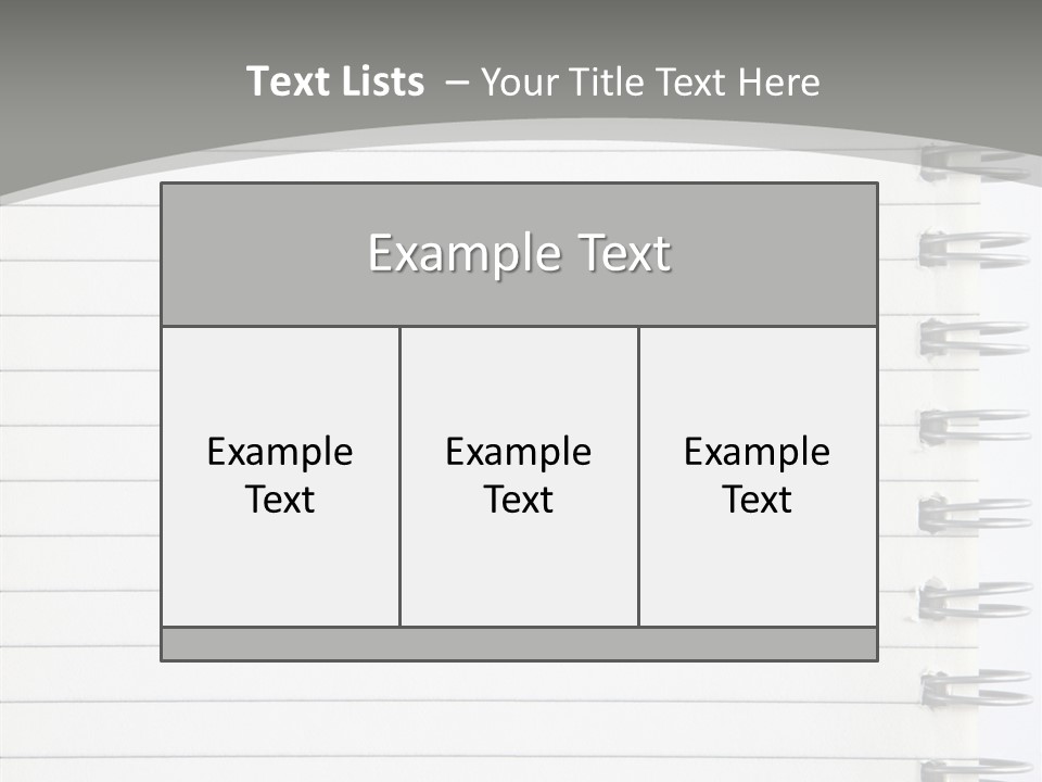 Open Lined Metal PowerPoint Template