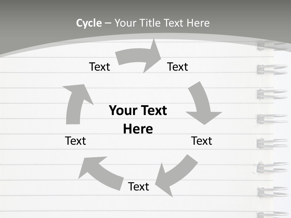 Open Lined Metal PowerPoint Template