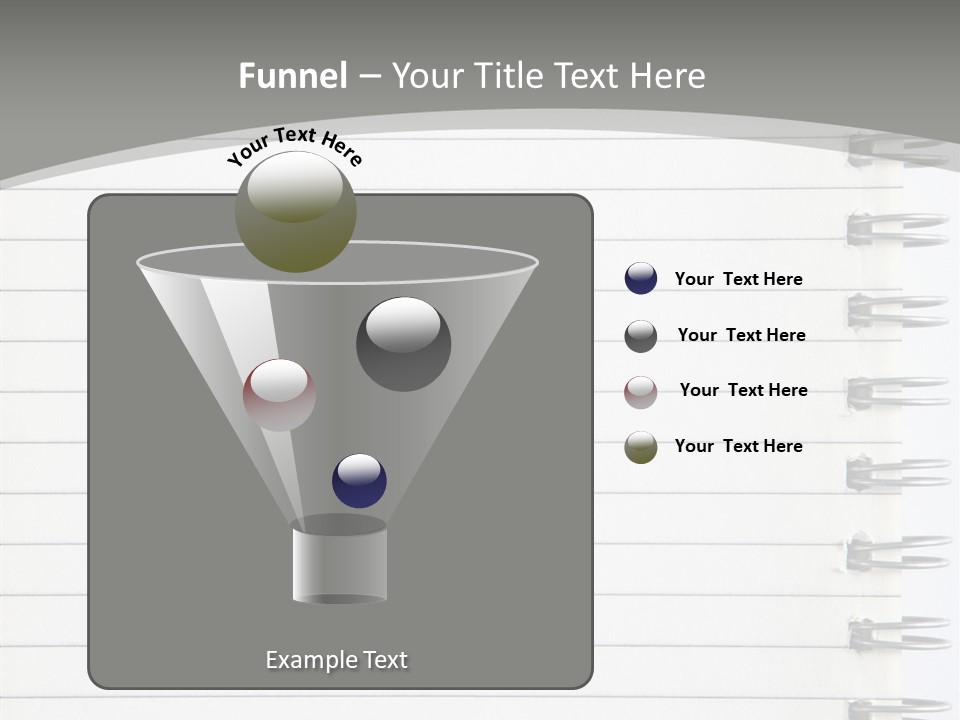 Open Lined Metal PowerPoint Template