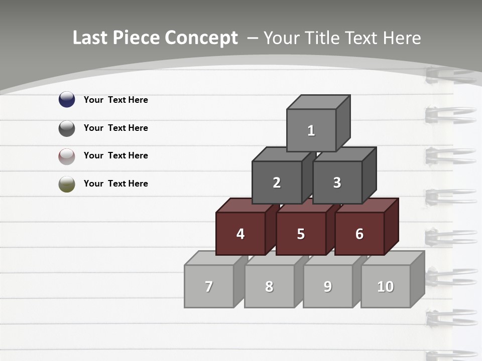 Open Lined Metal PowerPoint Template
