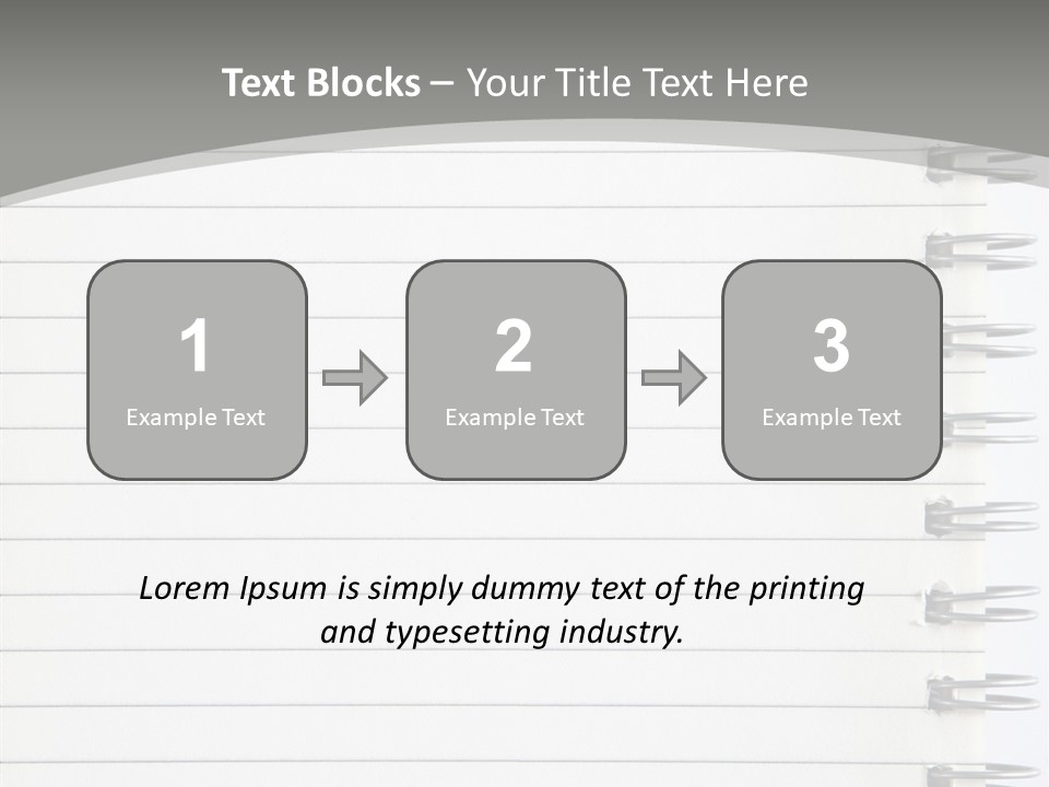 Open Lined Metal PowerPoint Template