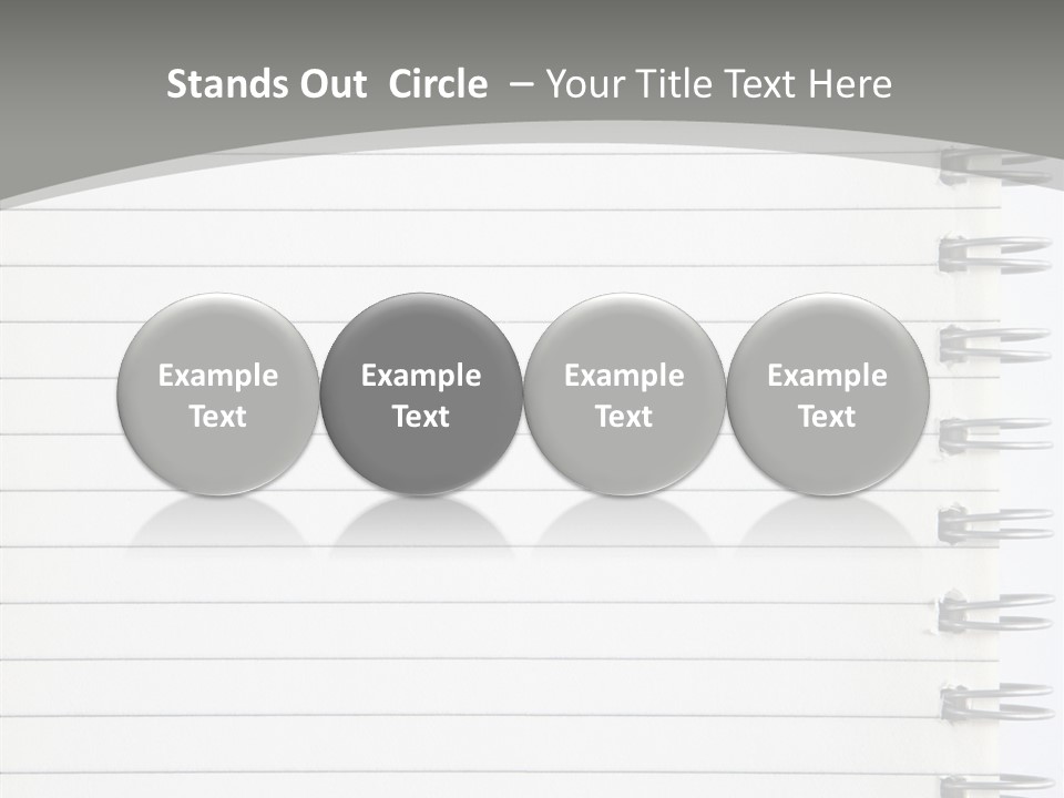 Open Lined Metal PowerPoint Template