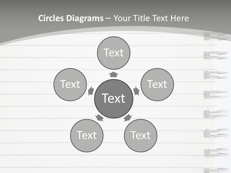 Open Lined Metal PowerPoint Template