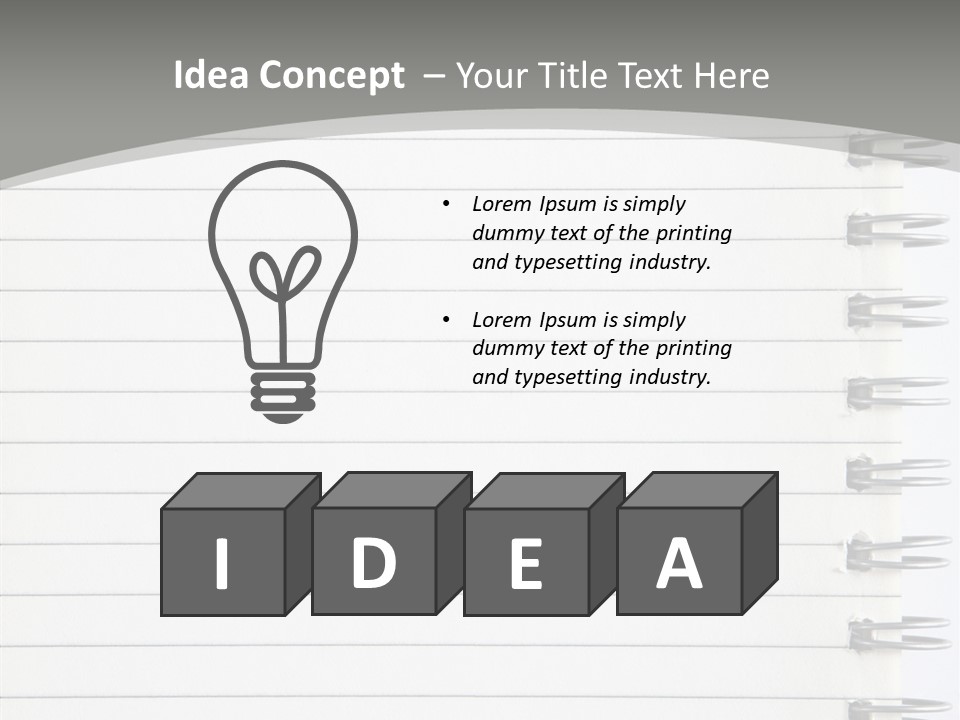 Open Lined Metal PowerPoint Template