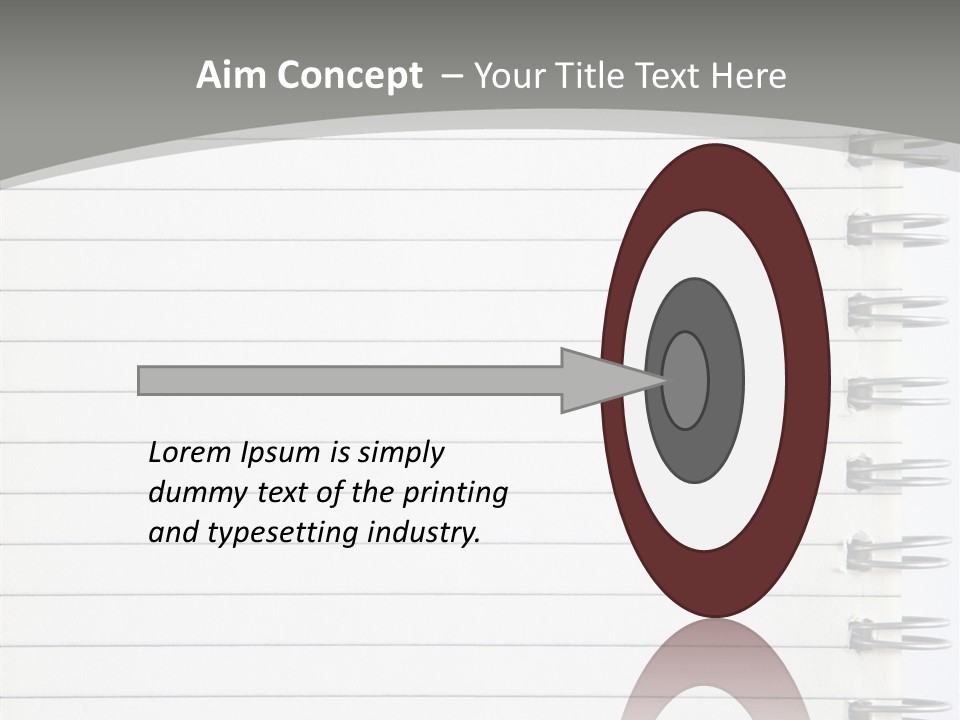 Open Lined Metal PowerPoint Template