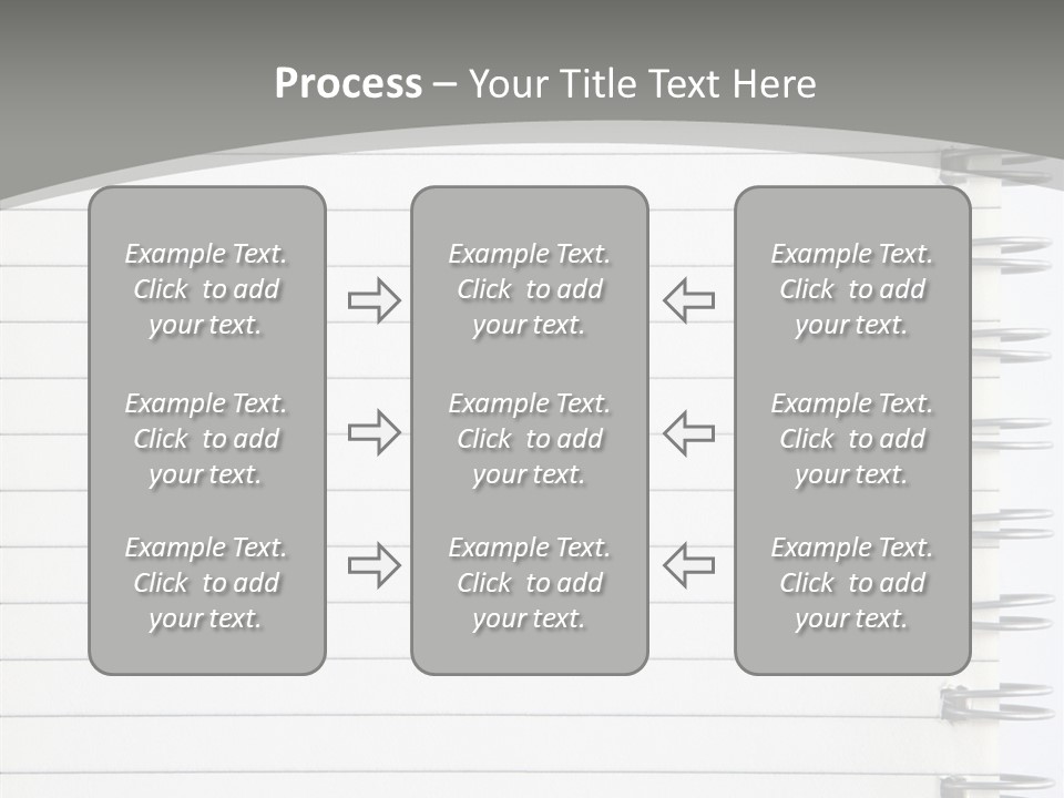Open Lined Metal PowerPoint Template