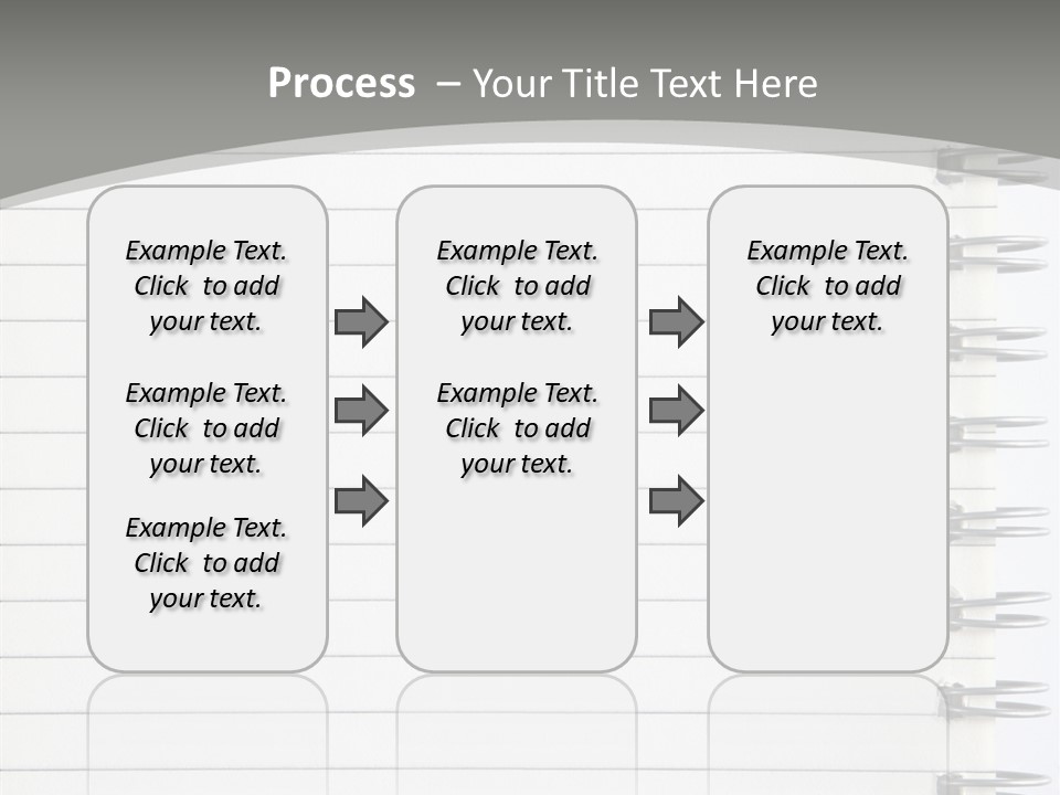 Open Lined Metal PowerPoint Template