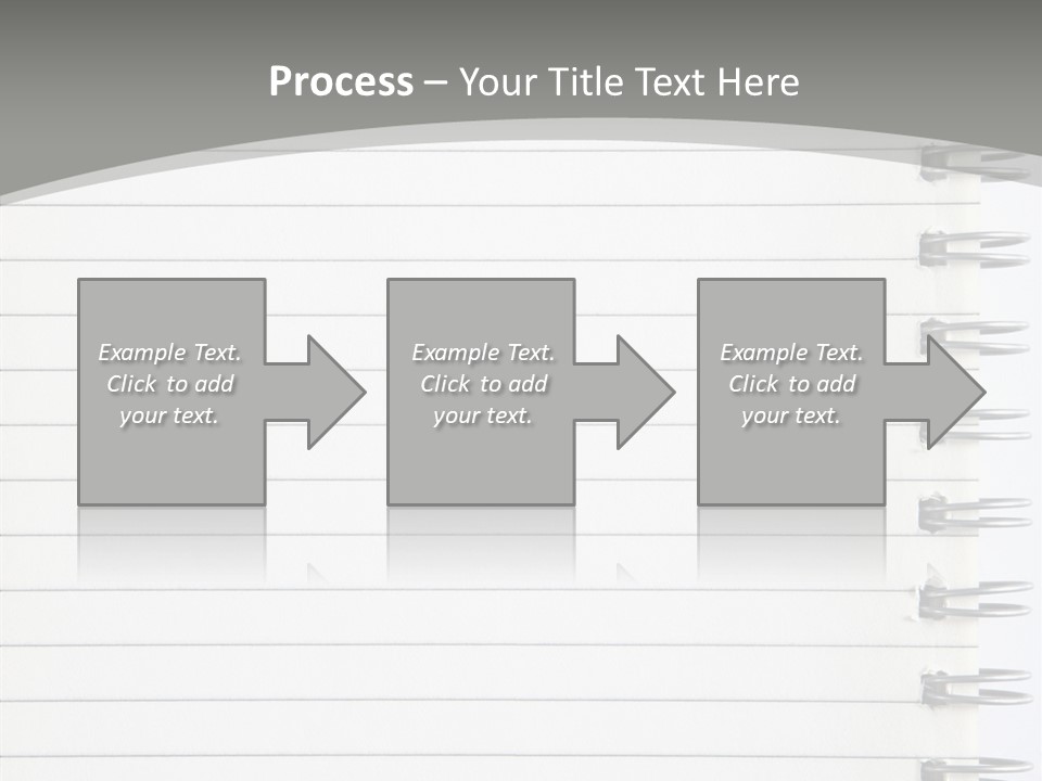 Open Lined Metal PowerPoint Template