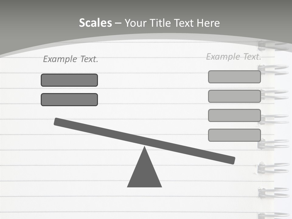 Open Lined Metal PowerPoint Template